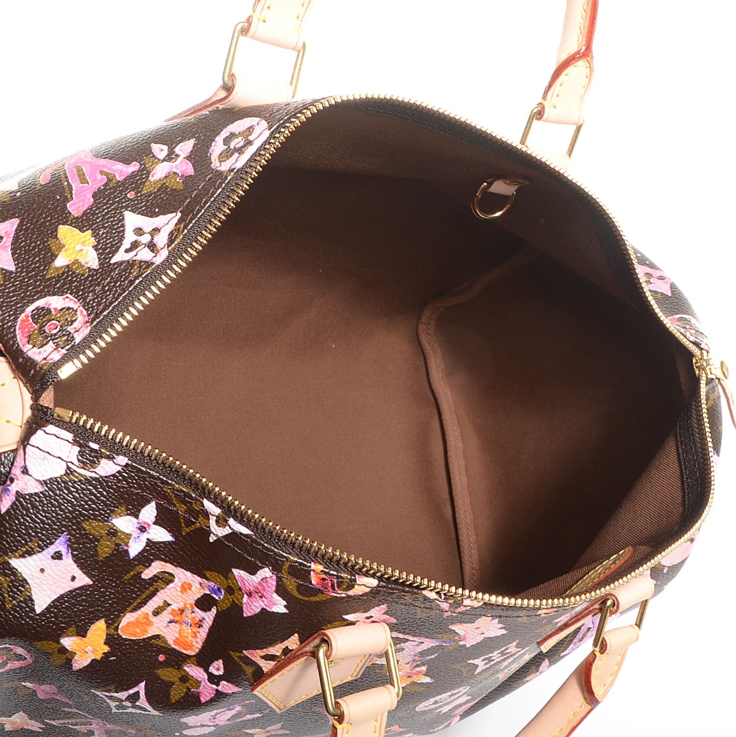 Louis Vuitton Watercolor Aquarelle Speedy 35 Brown 6 of 7