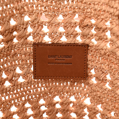 Saint Laurent Raffia Calfskin Medium Panier Tote Naturel 6 of 10