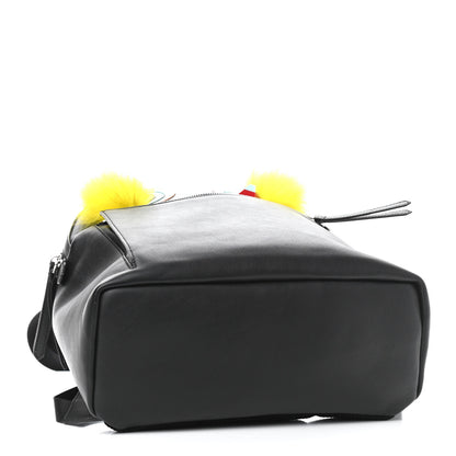 Fendi Vitello Dolce Fox Elaphe Ayers Hypnoteyes Large Backpack Black Giallo Multicolor 3 of 11