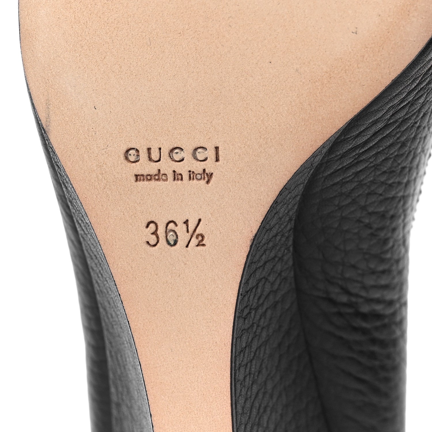 Gucci Calfskin GG Wedges 36.5 Black 7 of 10