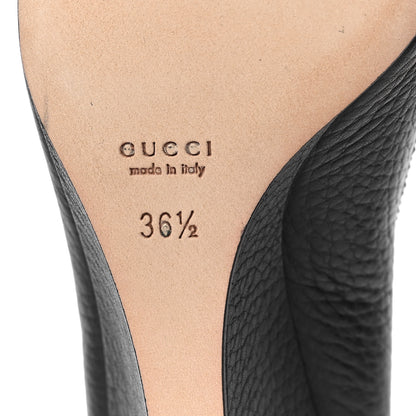 Gucci Calfskin GG Wedges 36.5 Black 7 of 10