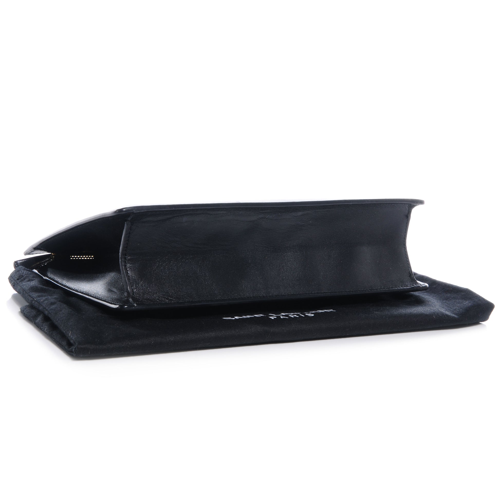 Saint Laurent Leather Lutetia Clutch Black 4 of 7