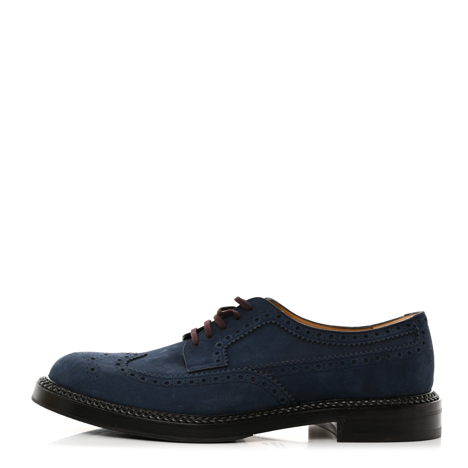 Gucci Nubuck Mens Brogue Derby 10 Blue 1 of 10