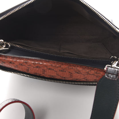 Fendi Vitello Baltico Dolce Elaphe DotCom Satchel Lavagna Ortensia Multicolor 4 of 13