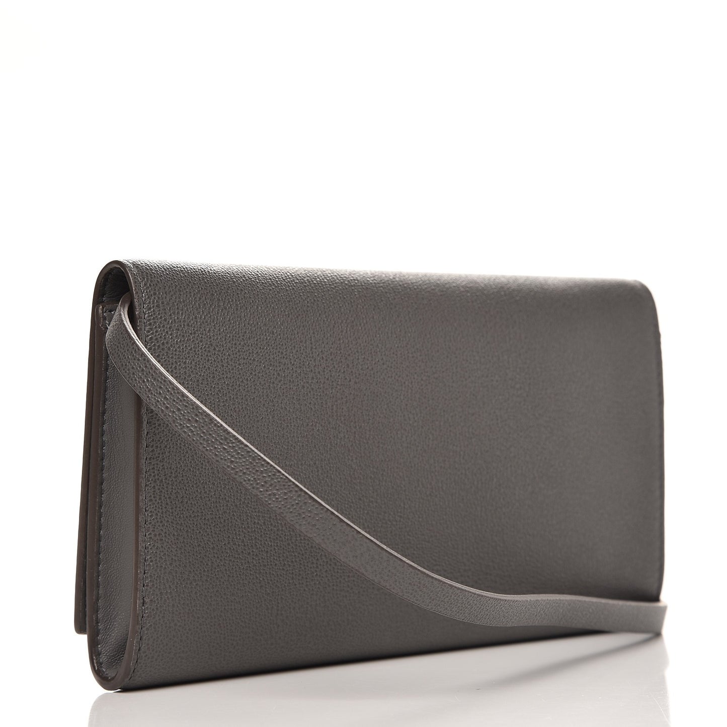 Calfskin Insignia Pouch Grey