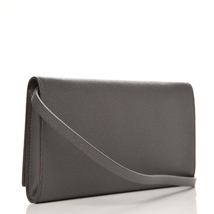 Alexander McQueen Calfskin Insignia Pouch Grey 3 of 9