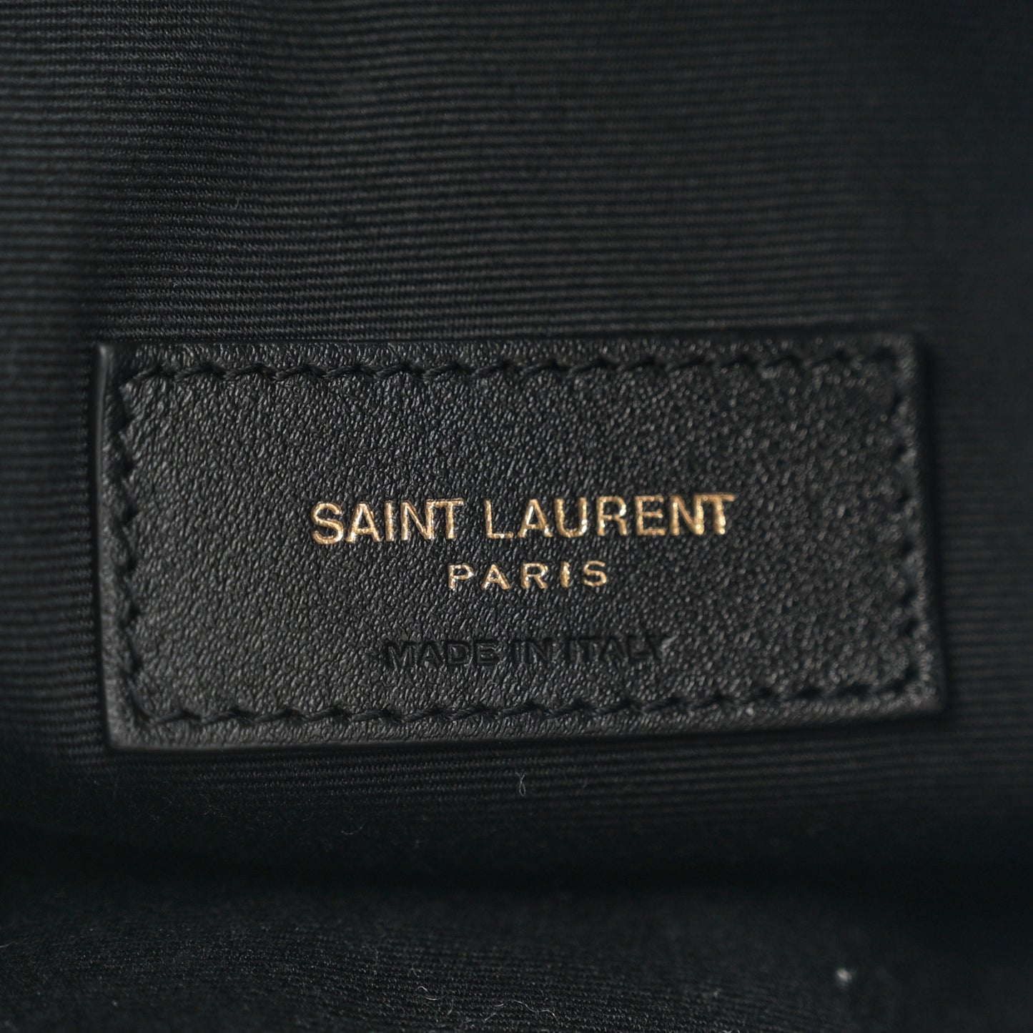 Lambskin Matelasse Monogram Medium Jamie 4.3 Pochon Black