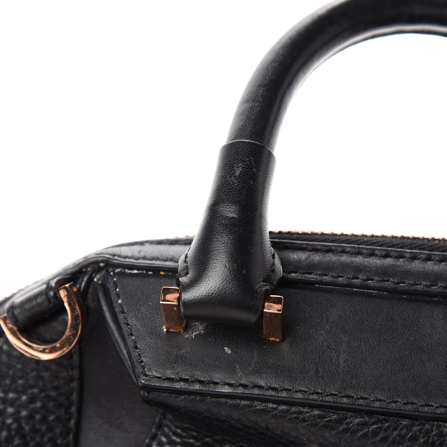 Alexander Wang Pebbled Calfskin Mini Emile Black Rose Gold Hardware 11 of 16