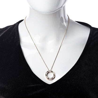 Cartier 18K Pink Gold Diamond LOVE Paved Necklace 2 of 6