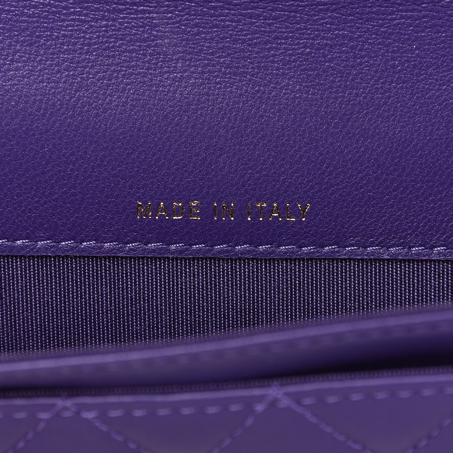 Chanel Lambskin Quilted Boy Card Holder Wallet Purple 7 of 9