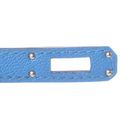Hermes Chevre Chandra Kelly Sellier 25 Bleu Zanzibar 21 of 41