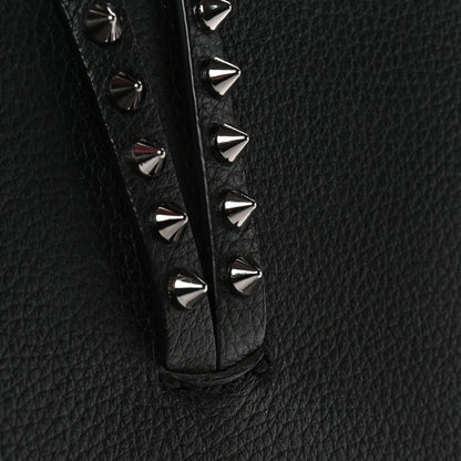 Christian Louboutin Calfskin Patent Logo Spikes East West Cabata Tote Black 13 of 15