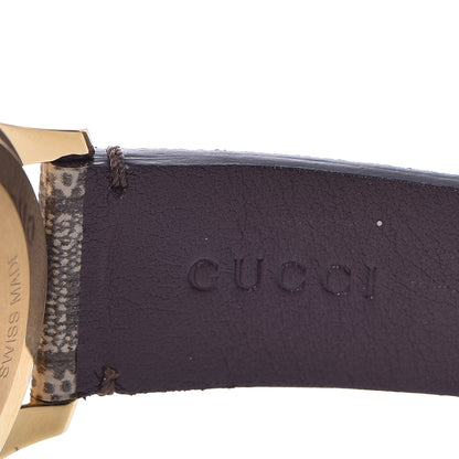 Gucci Stainless Steel Canvas 38mm G-Timeless GG Supreme Bee Quartz Watch Brown 7 of 7