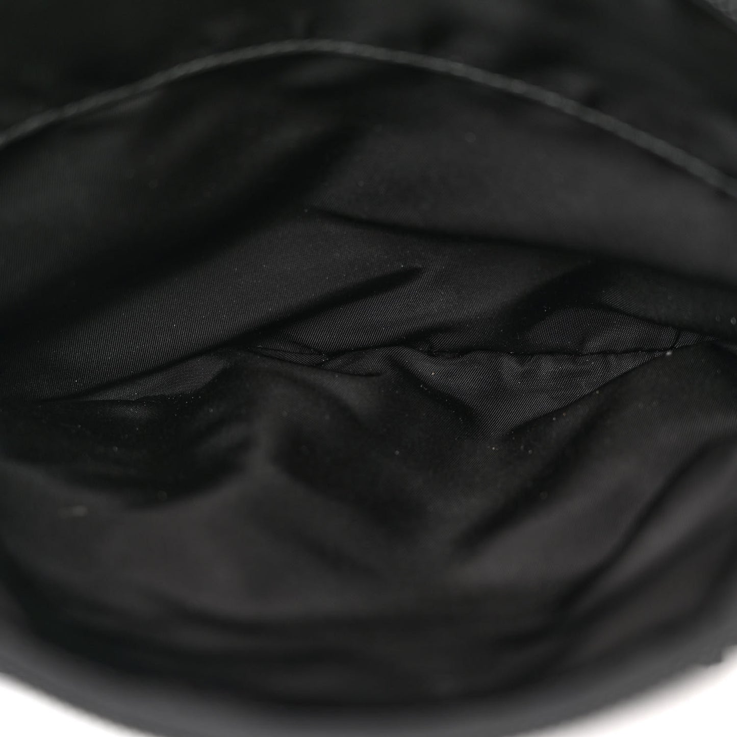 Nylon Vela Double Snap Buckle Messenger Bag Black