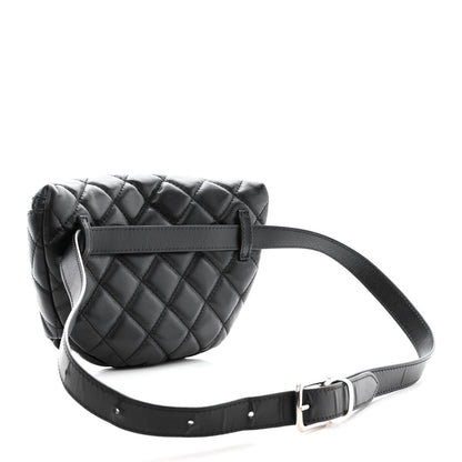 Chanel Lambskin Quilted Waist Belt Bag Black 3 of 11