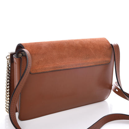 Chloe Suede Calfskin Small Faye Shoulder Bag Tobacco 10 of 10