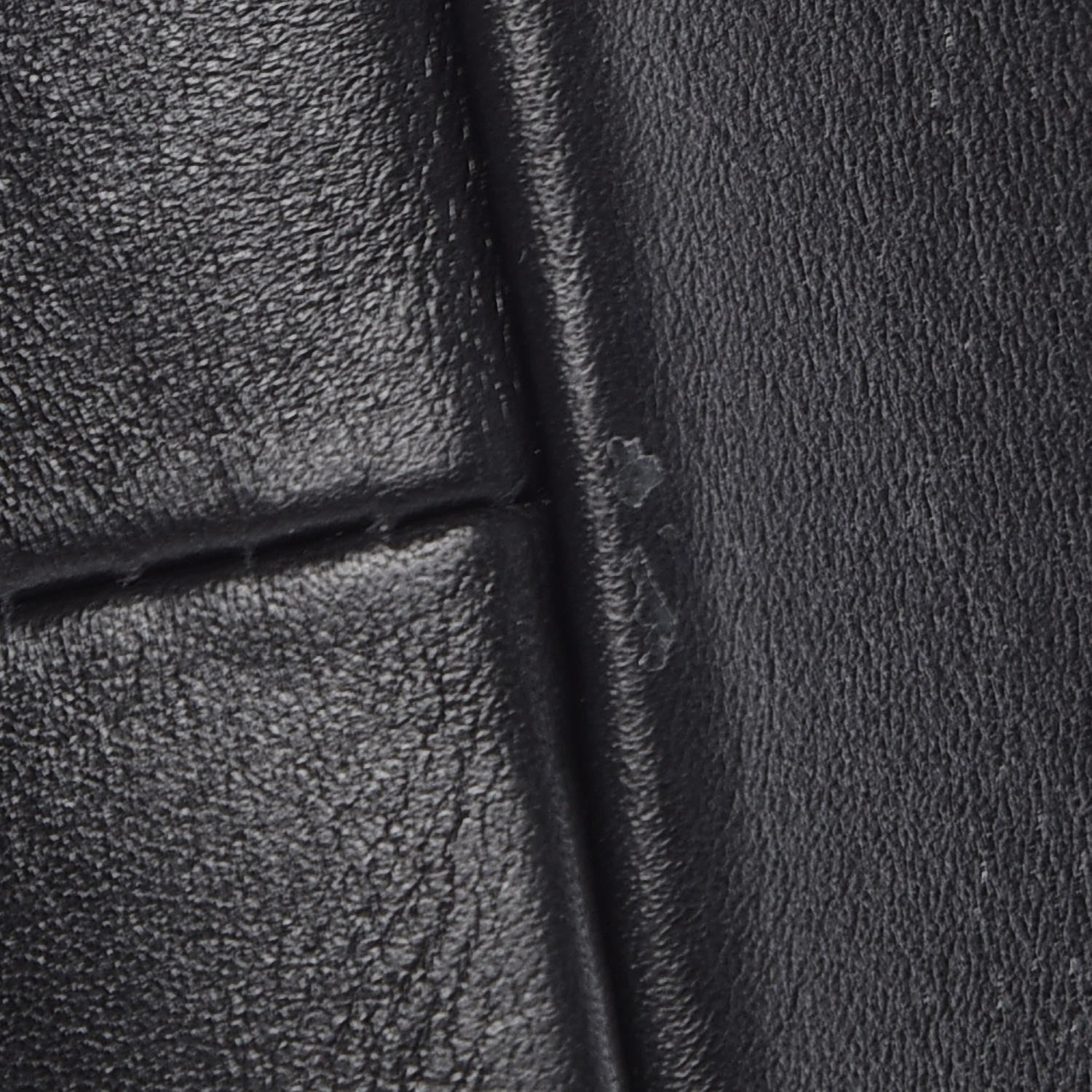Valentino Garavani Calfskin Groumette Small Demilune Double Handle Satchel Black 8 of 10