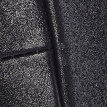 Valentino Garavani Calfskin Groumette Small Demilune Double Handle Satchel Black 8 of 10