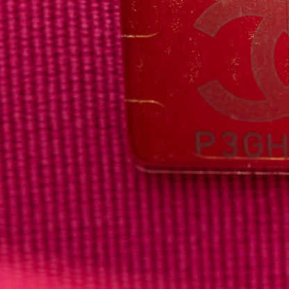 Chanel Caviar Quilted Wallet on Chain WOC Fuchsia 8 of 11