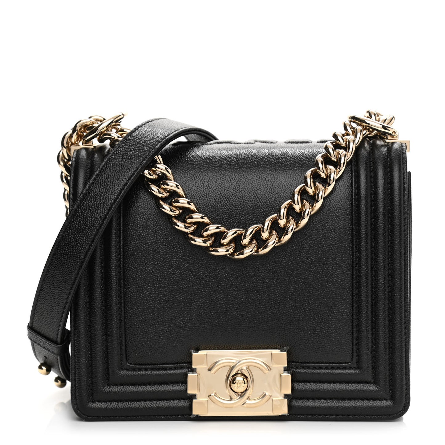 Caviar Mini Boy Flap Black