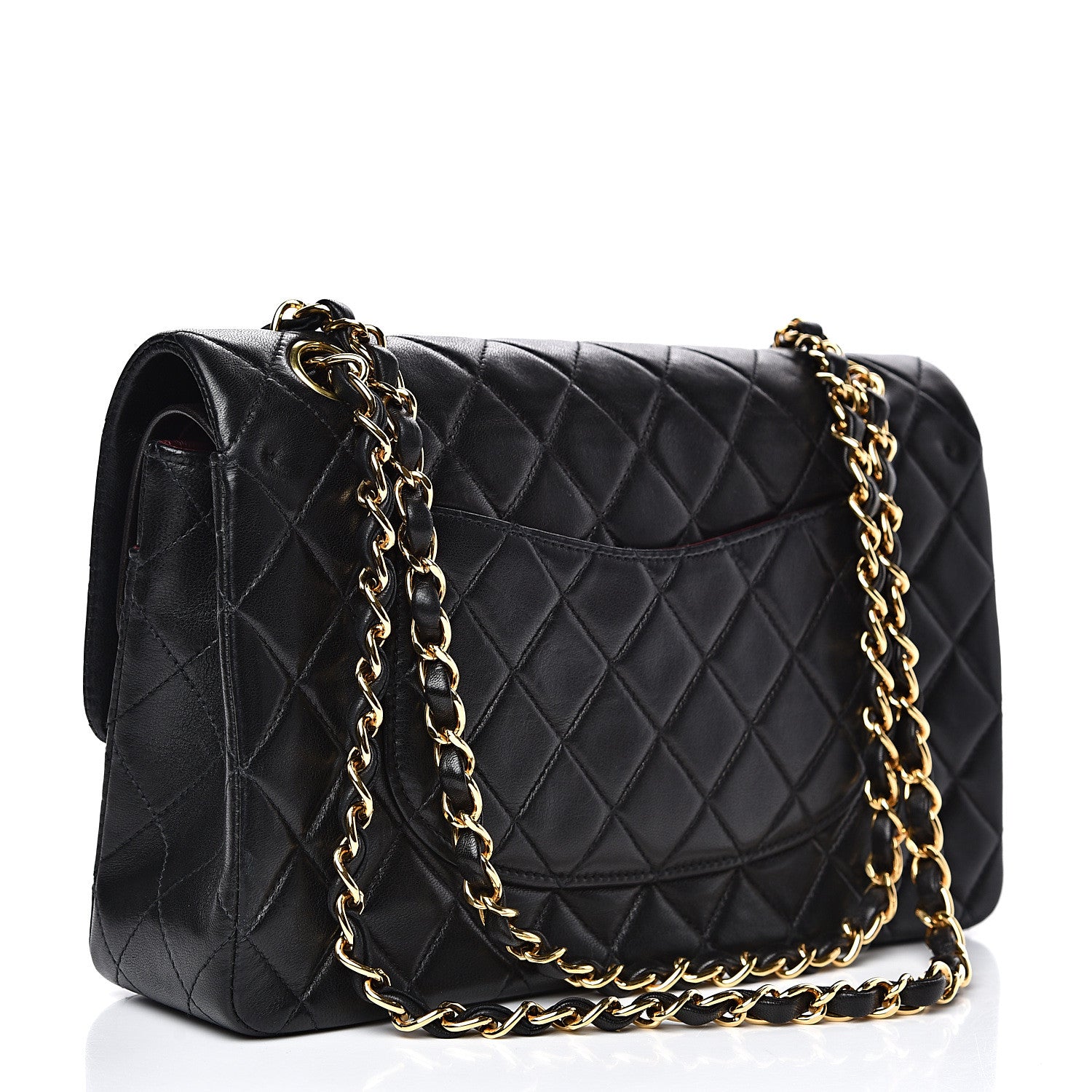 Chanel Lambskin Quilted Medium Double Flap Black 2 of 18
