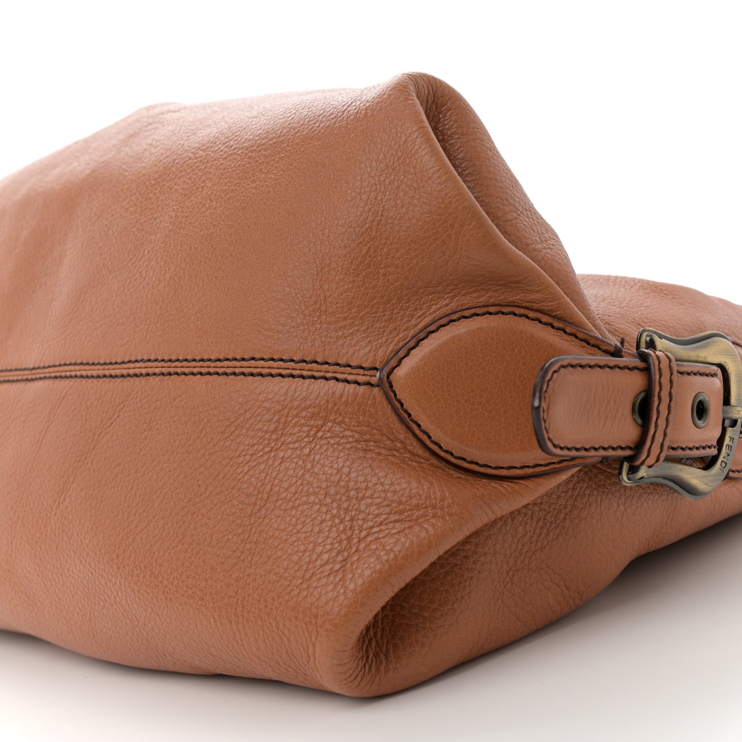 Fendi Grained Calfskin Doctor B Hobo Bag Cognac 10 of 16