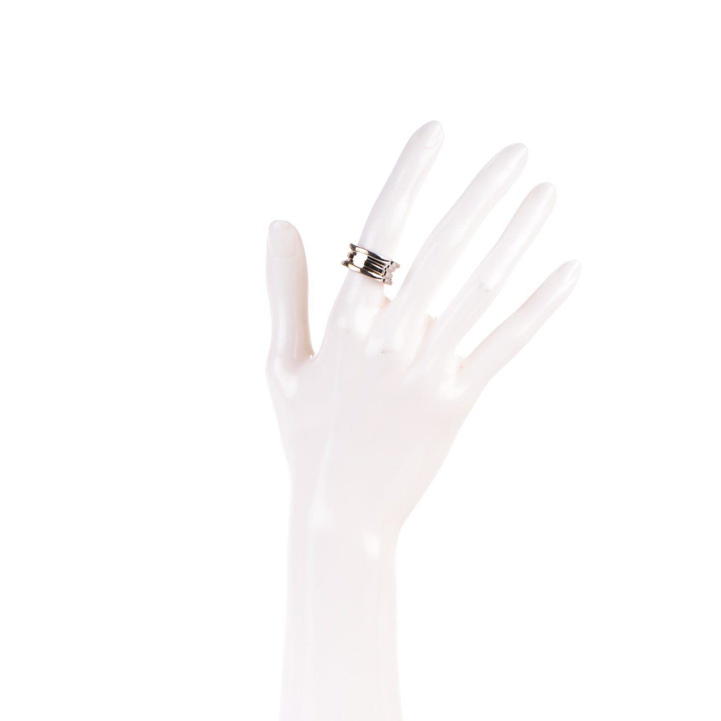 18K White Gold B.Zero1 3 Band Ring 50 5.25