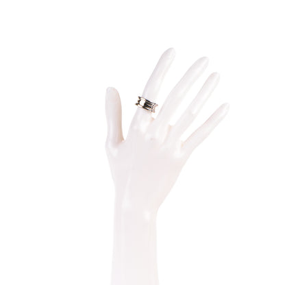 Bulgari 18K White Gold B.Zero1 3 Band Ring 50 5.25 2 of 6