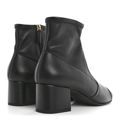 Chanel Stretch Lambskin Cap Toe CC Short Boots 39 Black 5 of 9