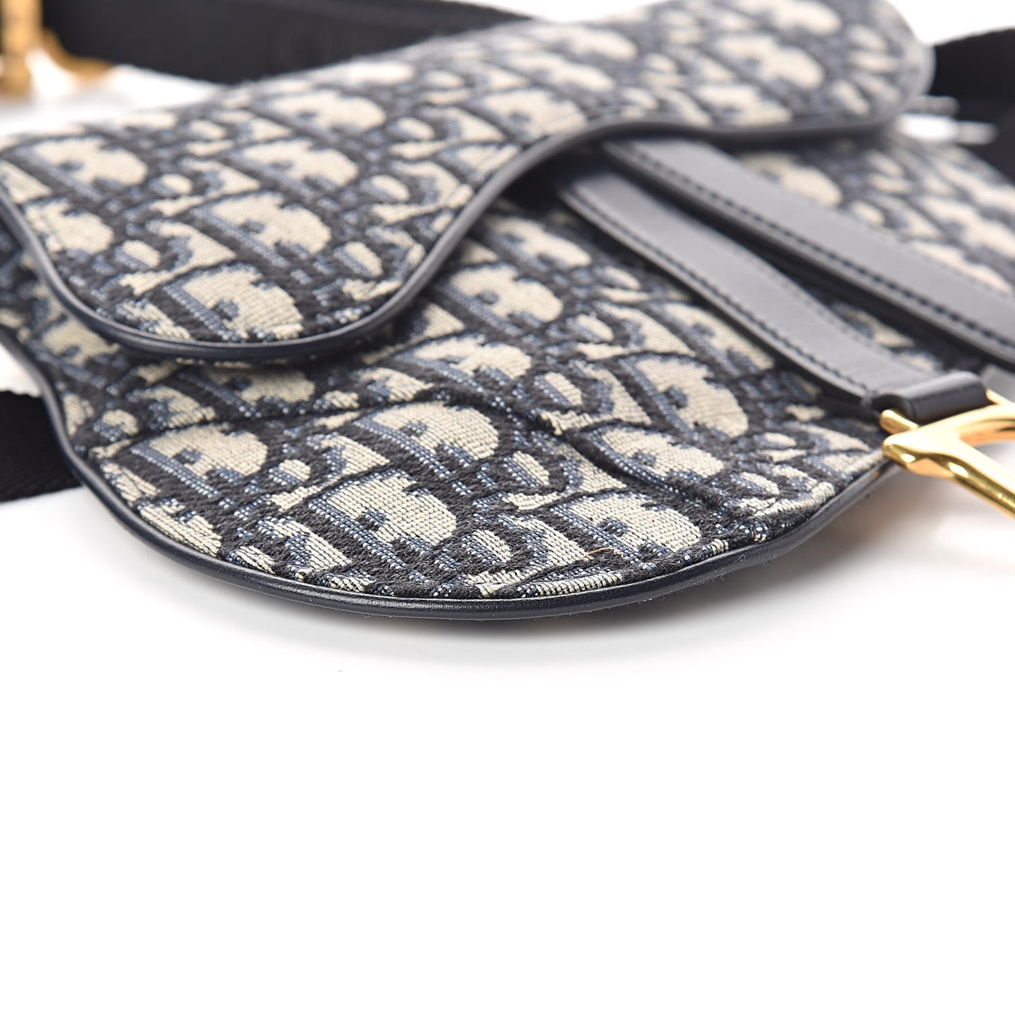 Oblique Saddle Belt Bag Blue