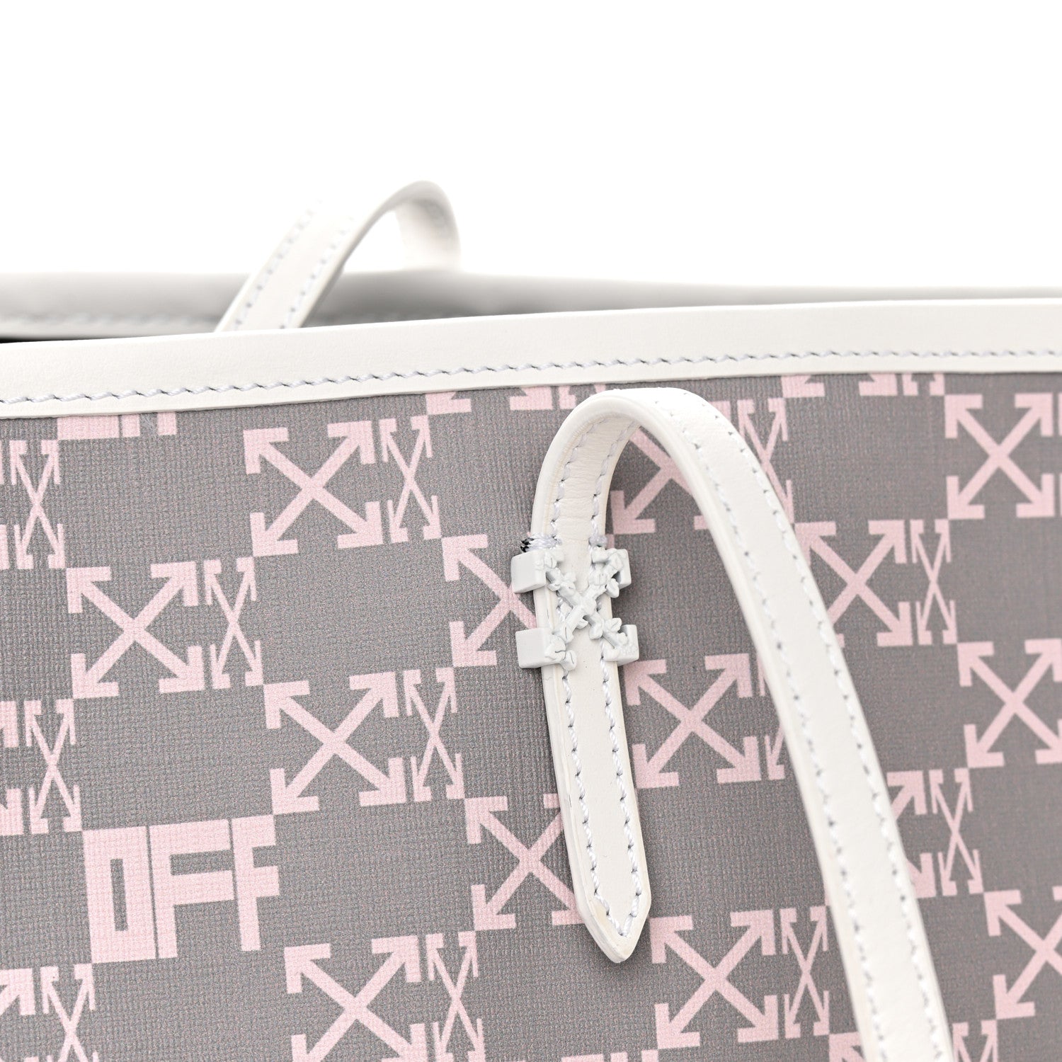 Off-White Coated Canvas Arrow Print Day Off Tote Bag White 14 of 14