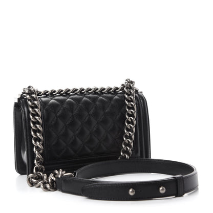 Chanel Caviar Quilted Small Boy Flap Black 3 of 11