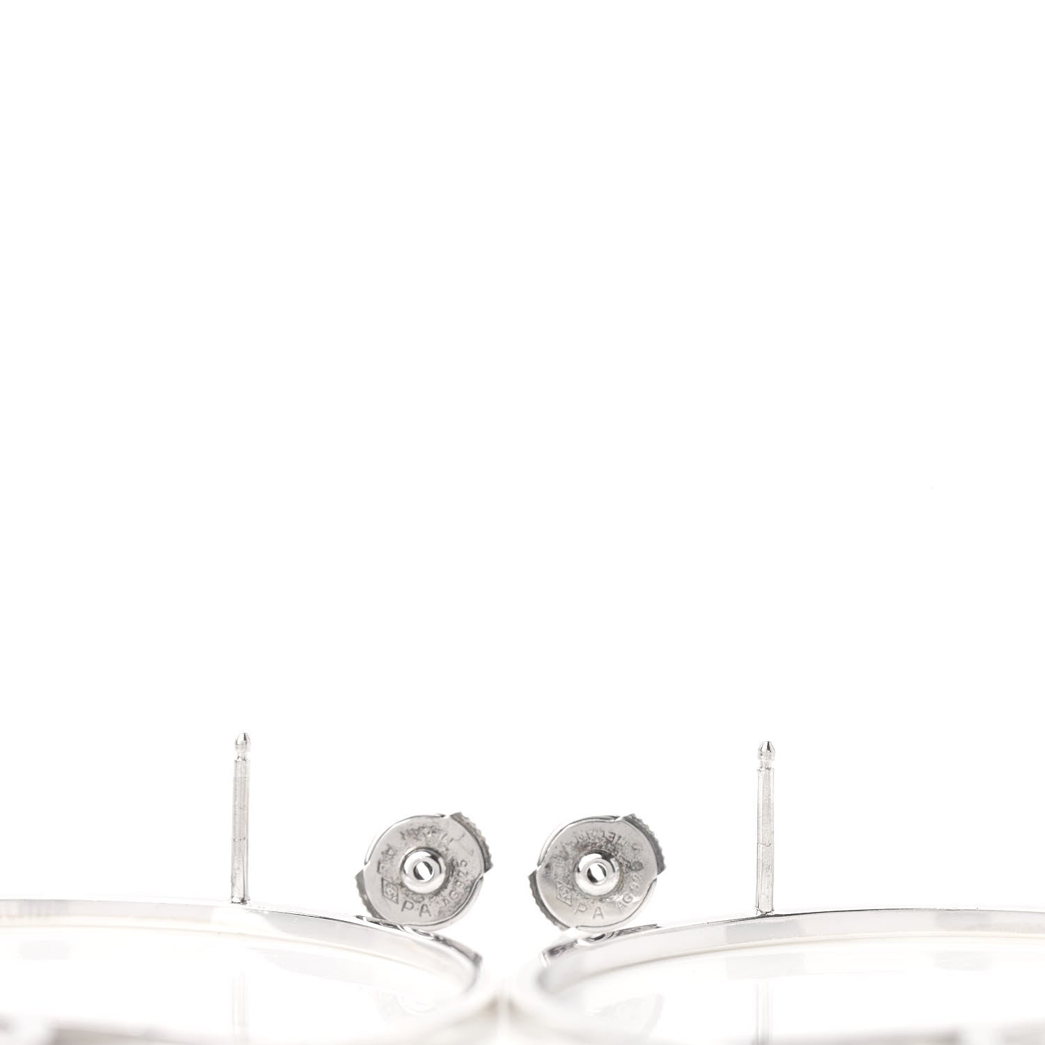 Hermes Sterling Silver Chaine D'Ancre Game Earrings 4 of 5