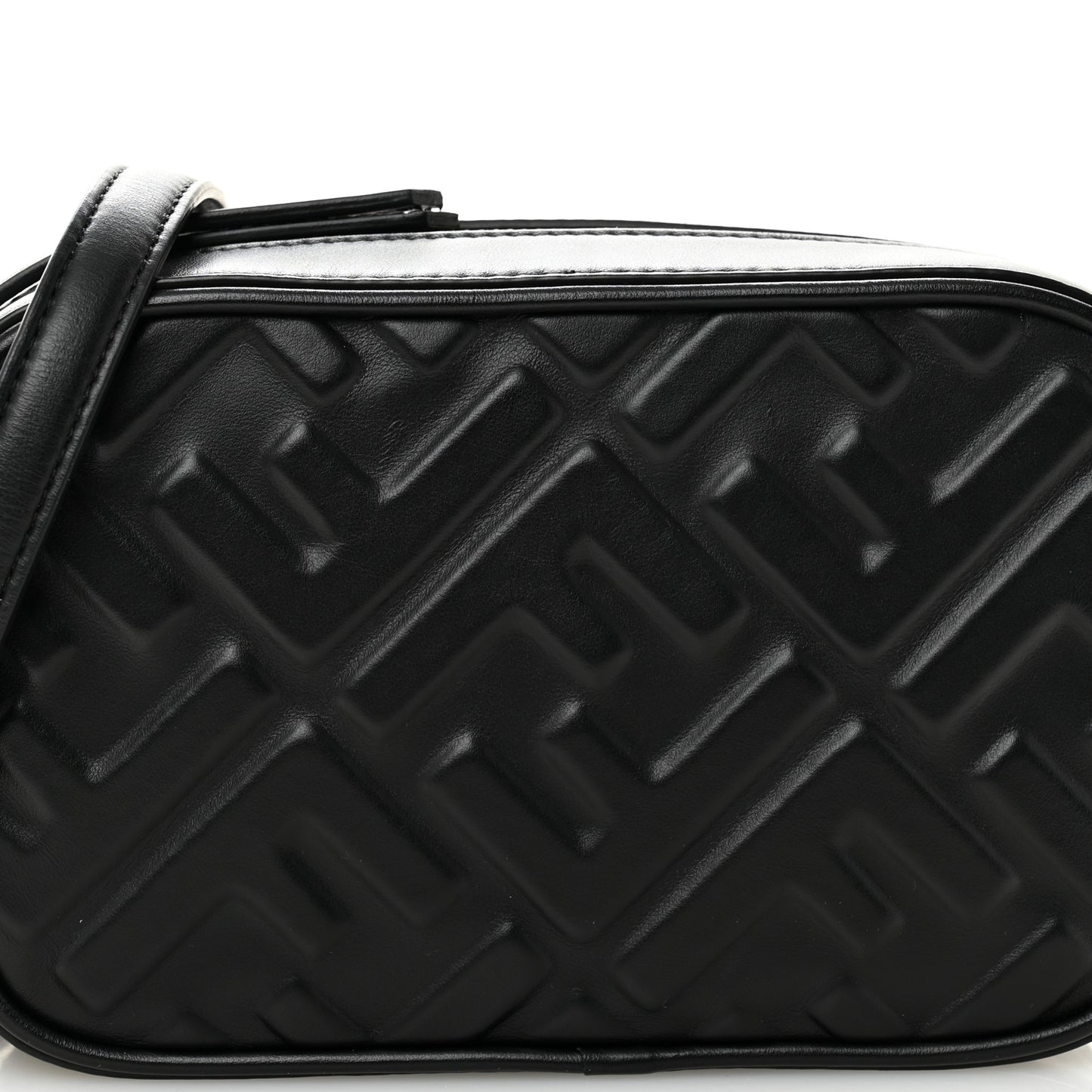 Vitello Epoque FF Embossed Camera Case Black