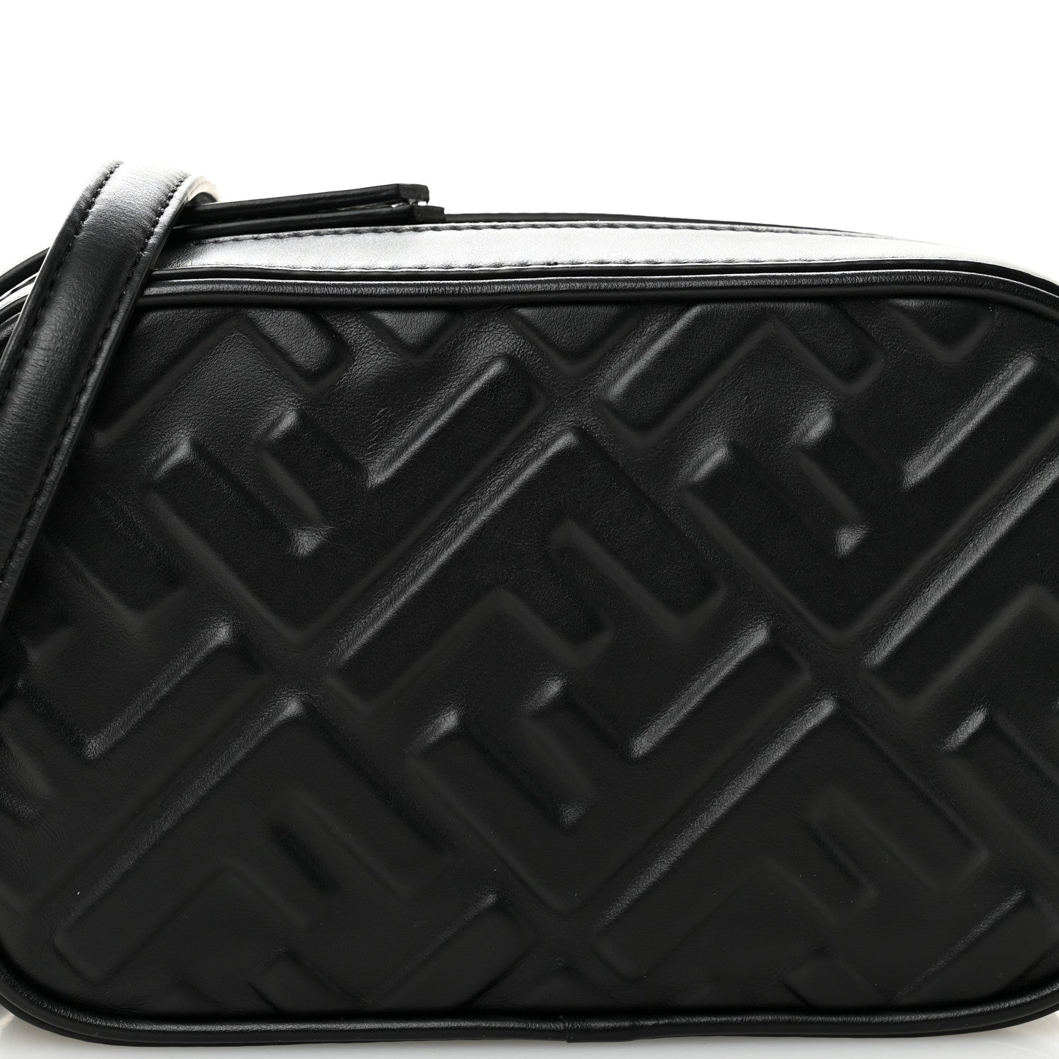 Fendi Vitello Epoque FF Embossed Camera Case Black 8 of 11
