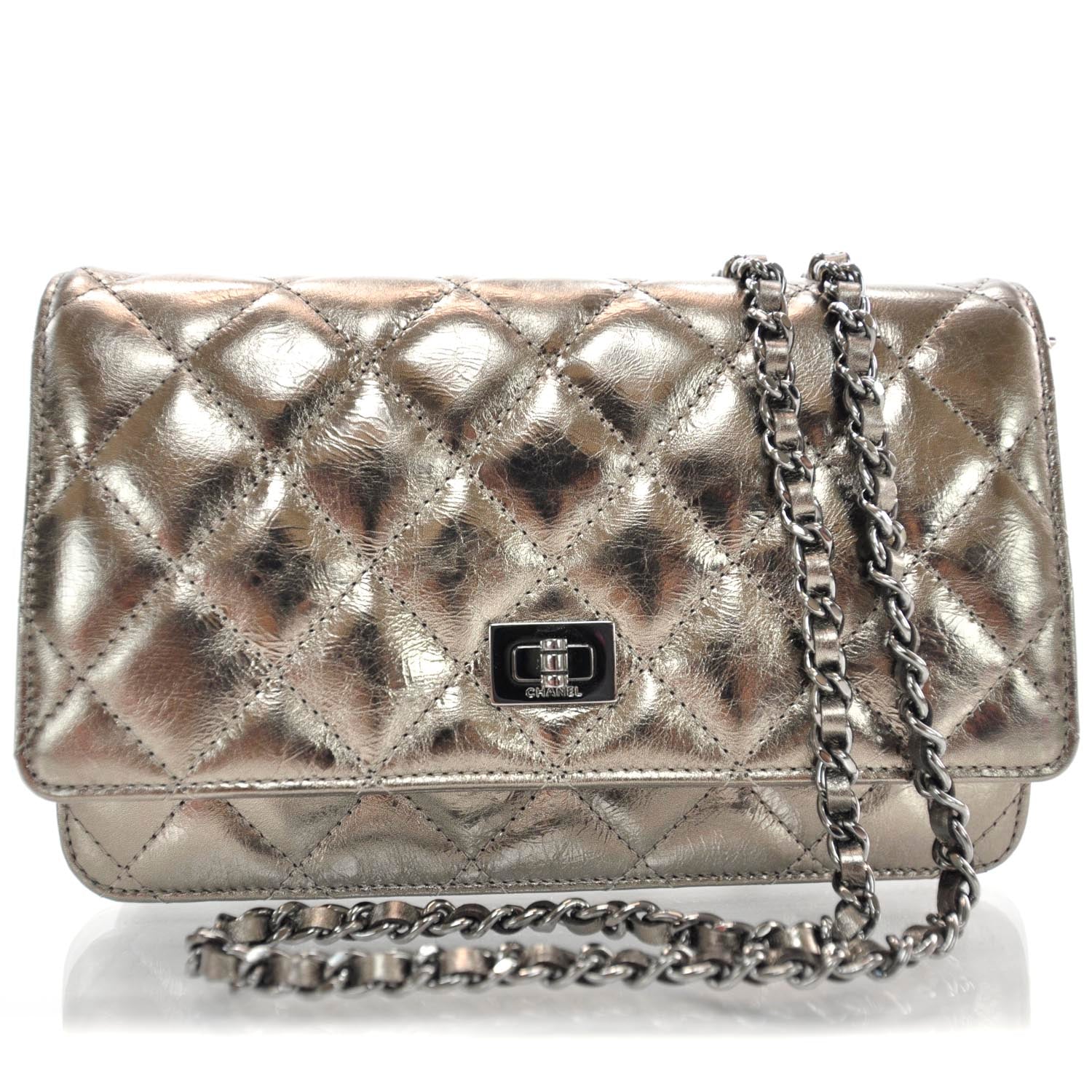 Chanel Reissue Wallet On Chain Metallic 1 of 10