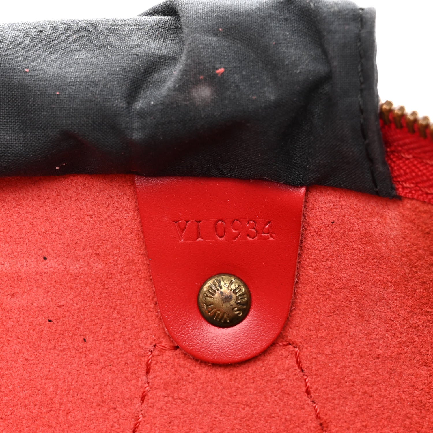 Louis Vuitton Epi Speedy 35 Castillan Red 7 of 15