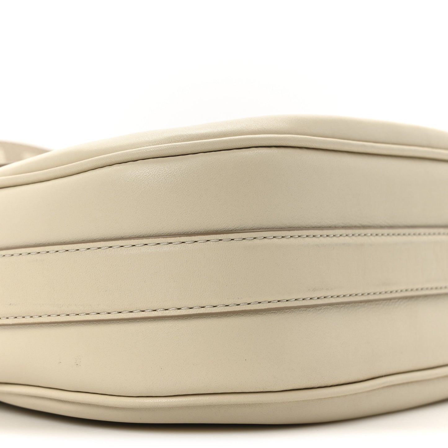 Calfskin Large The Covered J Marc Saddle Bag Cloud White