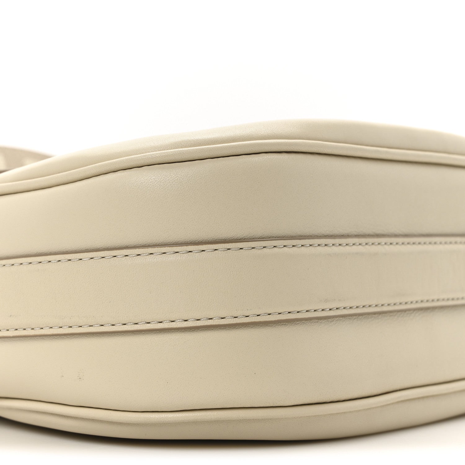 Marc Jacobs Calfskin Large The Covered J Marc Saddle Bag Cloud White 8 of 9