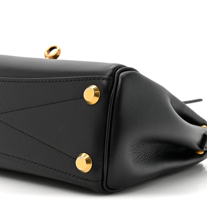 Balenciaga Smooth Calfskin Mini Bel Air Carry All Bag Black 8 of 9