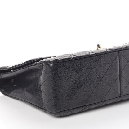 Chanel Caviar Quilted Jumbo Single Flap Black 8 of 14