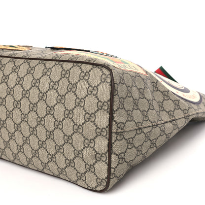 Gucci Soft GG Supreme Monogram Courrier Medium Crossbody Tote Beige New Acero 9 of 9