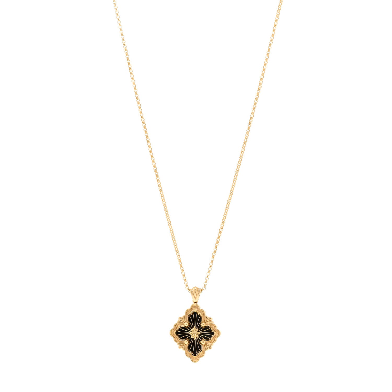 Buccellati 18K Yellow Gold Black Onyx Opera Tulle Necklace 1 of 5