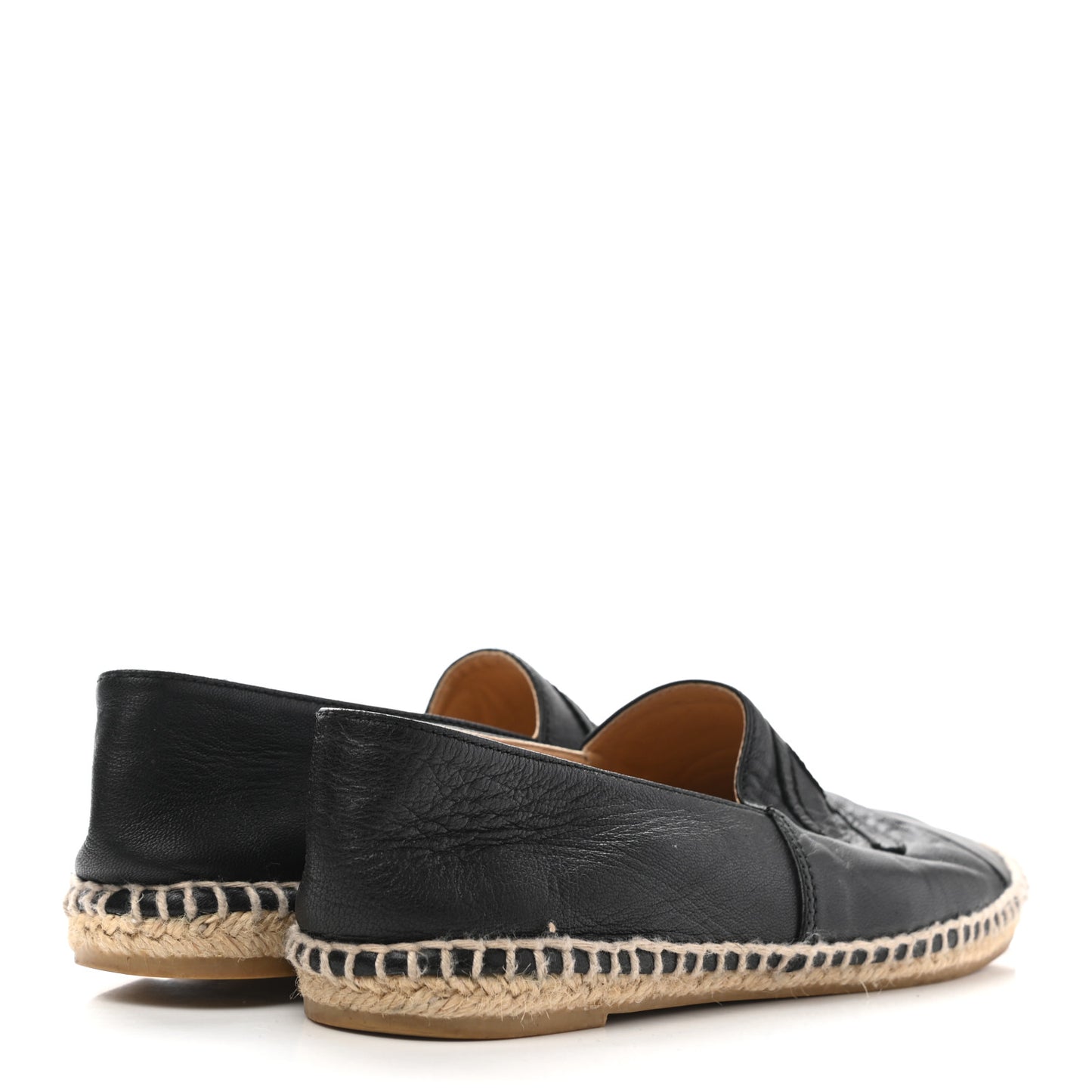 Lambskin CC Espadrilles 36 Black