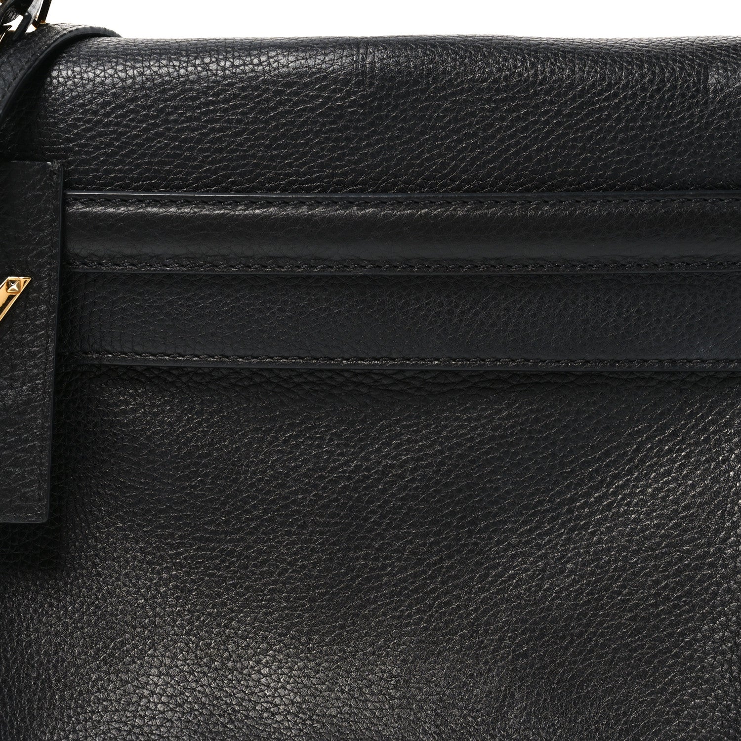 Valentino Garavani Pebbled Calfskin Medium My Rockstud Frame Bag Black 7 of 9
