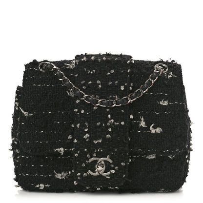 Chanel Tweed Elementary Chic Flap Black White 1 of 9