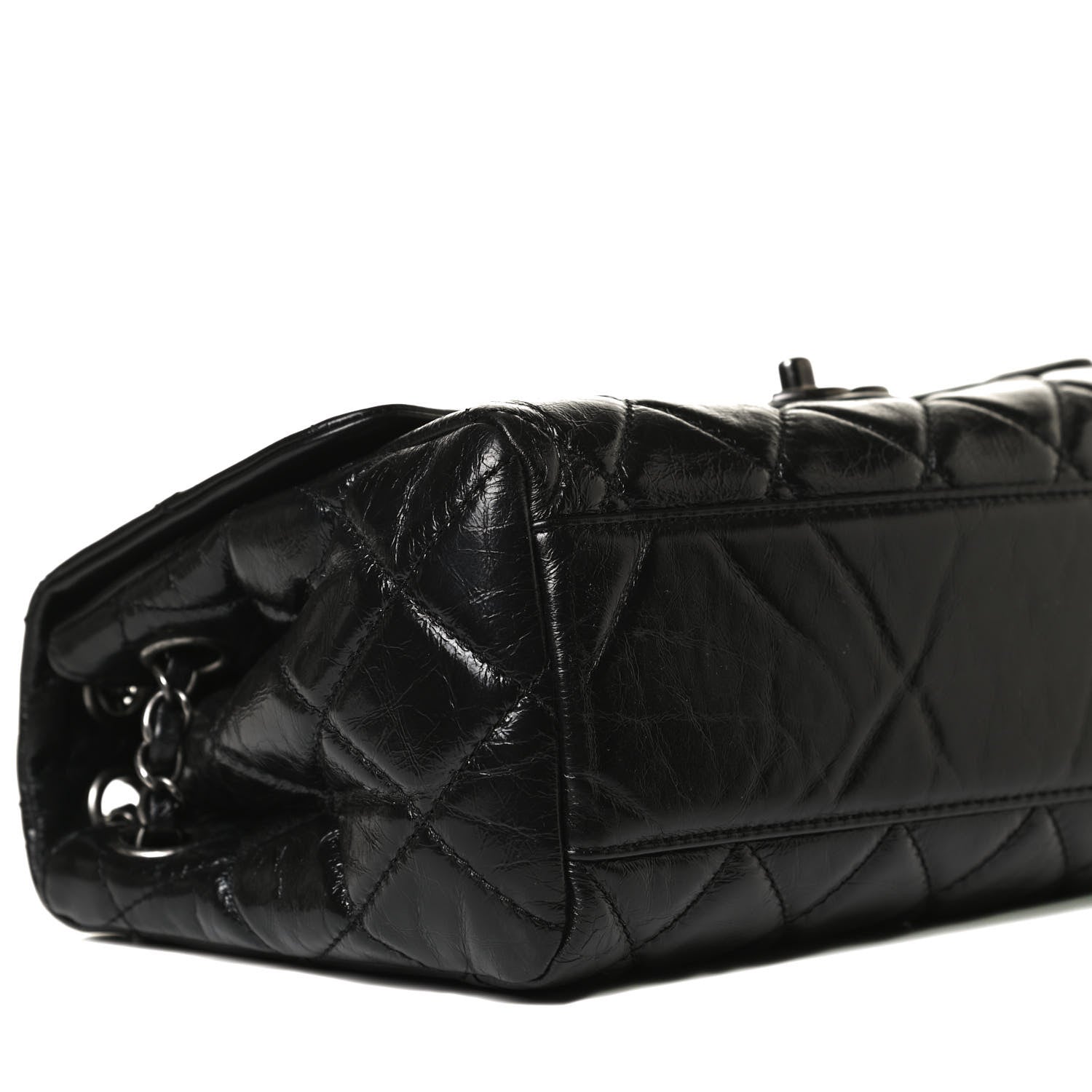 Chanel Glazed Calfskin Quilted Coco Soft Flap Black 9 of 10
