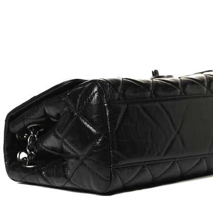 Chanel Glazed Calfskin Quilted Coco Soft Flap Black 9 of 10