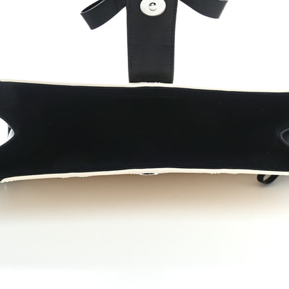 Chanel Caviar Stitched Bowtie Drawing Portfolio Dark White Black 4 of 4