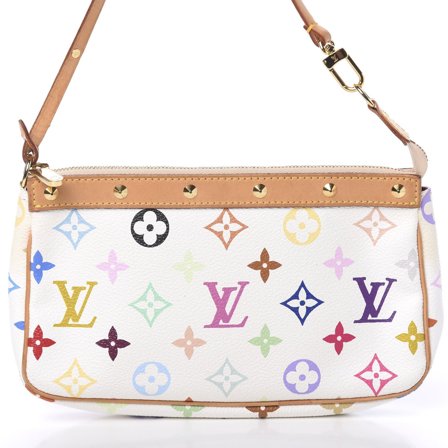 Monogram Multicolor Pochette Accessories White